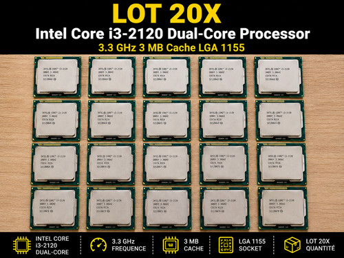 Lotto 20x processore - -, intel